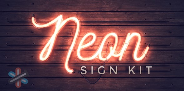 دانلود پروژه نئون افتر افکت | Videohive Neon Sign Kit v2.1 1