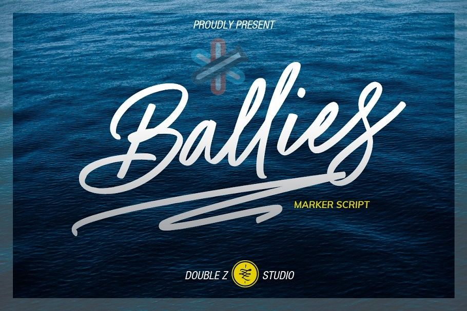 دانلود فونت Ballies - Marker Script 1