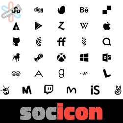 دانلود آیکون شبکه های اجتماعی | Socicon 1